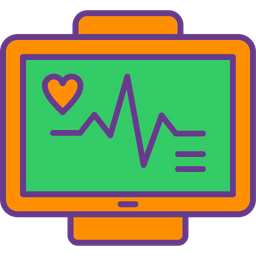 Monitor de ecg  Ícone