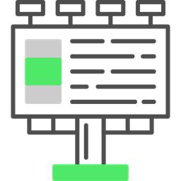 Painel publicitário  Ícone