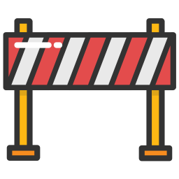 Construction Barrier  Icon