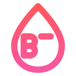 B negative blood  Icon