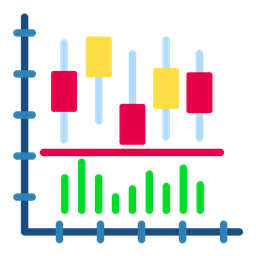 촛대 차트  아이콘