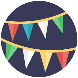 Bunting Flags  Icon