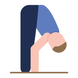 Forward Bend Pose  Icon