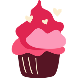 Cupcake With Heart  Icon