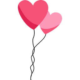 Heart Balloons  Icon