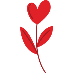 Heart Flower  Icon