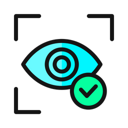 Escáner ocular Verificado  Icono