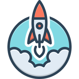 Started Rocket Launch Icon