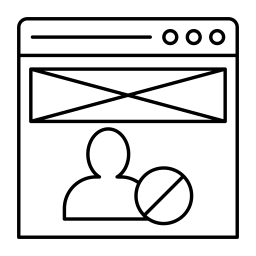 Benutzer blockieren  Symbol