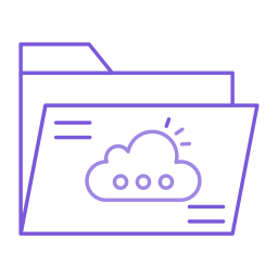 Cloud folder  Icon