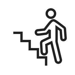 Climbing on stairs  Icon