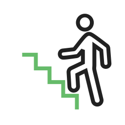 Climbing stairs  Icon