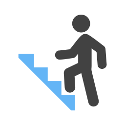 Treppen steigen  Symbol