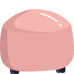 Pink Soft Chair  Icon