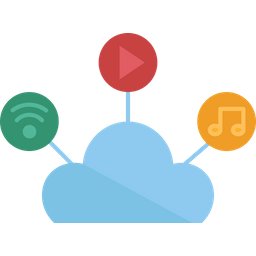 Cloud Media  Icon