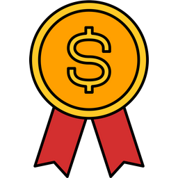 Dollar Badge  Icon