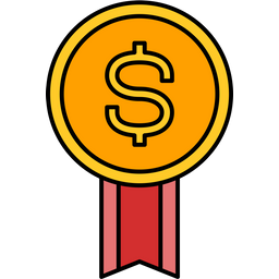 Dollar Badge  Icon