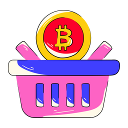 Bitcoin Shopping  Icon