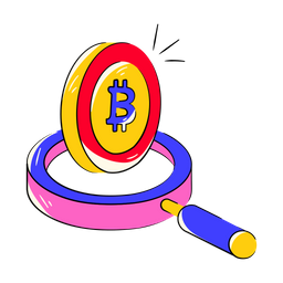 Bitcoin Search  Icon