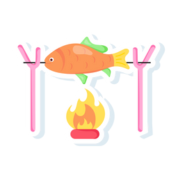 Roasting Fish  Icon