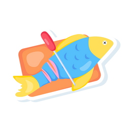 Cutting Fish  Icon