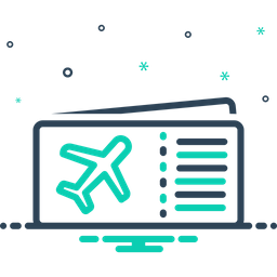 Flight Ticket  Icon