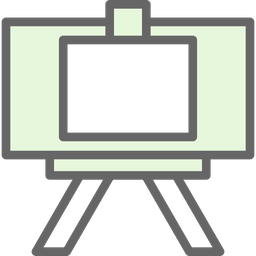 Canvas And Easel  Icon