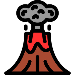 Volcano Lava Fire Icon