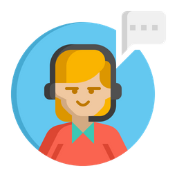 Female Customer Operator  Icon