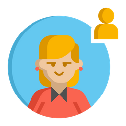 Female Customer Officer  Icon