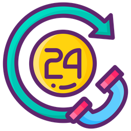 24 Hour Service  Icon