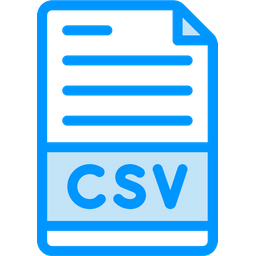 Comma Separated Values File  Icon