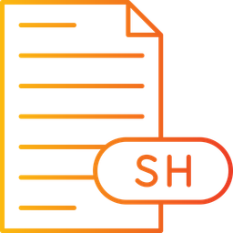 Script de shell bash  Ícone