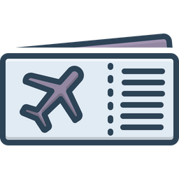 Flight Ticket  Icon