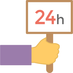 24 hour service  Icon