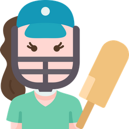 Cricket Player  Icon