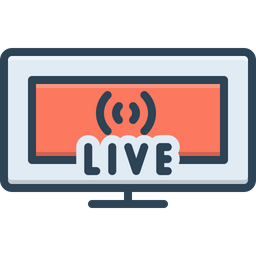 Live Streaming  Icon