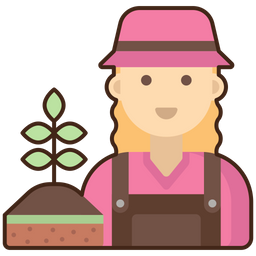 Female Landscaper  Icon