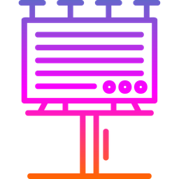 Painel publicitário  Ícone