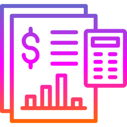 Relatório de orçamento  Ícone