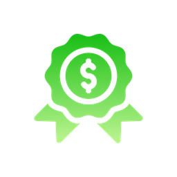 Dollar Badge  Icon