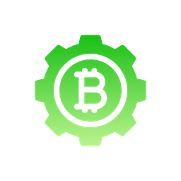 Configuration Bitcoin Blockchain Icon