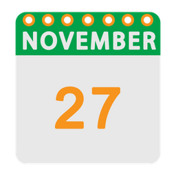 November Calendar  Icon