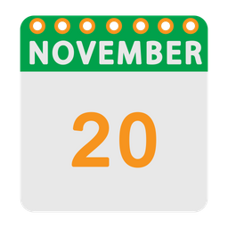 November Calendar  Icon