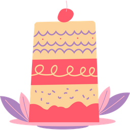 Plated Cake  Icon