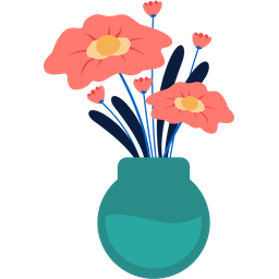 Flower In Vase  Icon