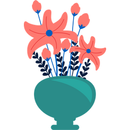 Flower In Vase  Icon