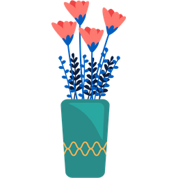 Flower In Vase  Icon