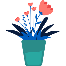 Flower In Vase  Icon