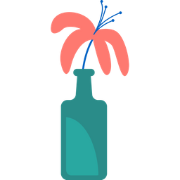 Flower In Vase  Icon